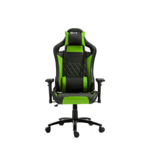 SILLA GAMER SYX CH-451 GR VERDE NEGRO