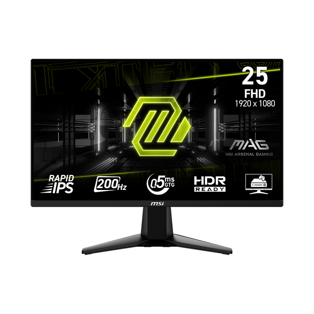 Monitor 25 MSI Mag 255F E20 IPS FHD 200Hz HDMI DP Negro